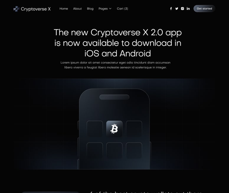 Cryptoverse X - Blog Post Page - Crypto Webflow Template