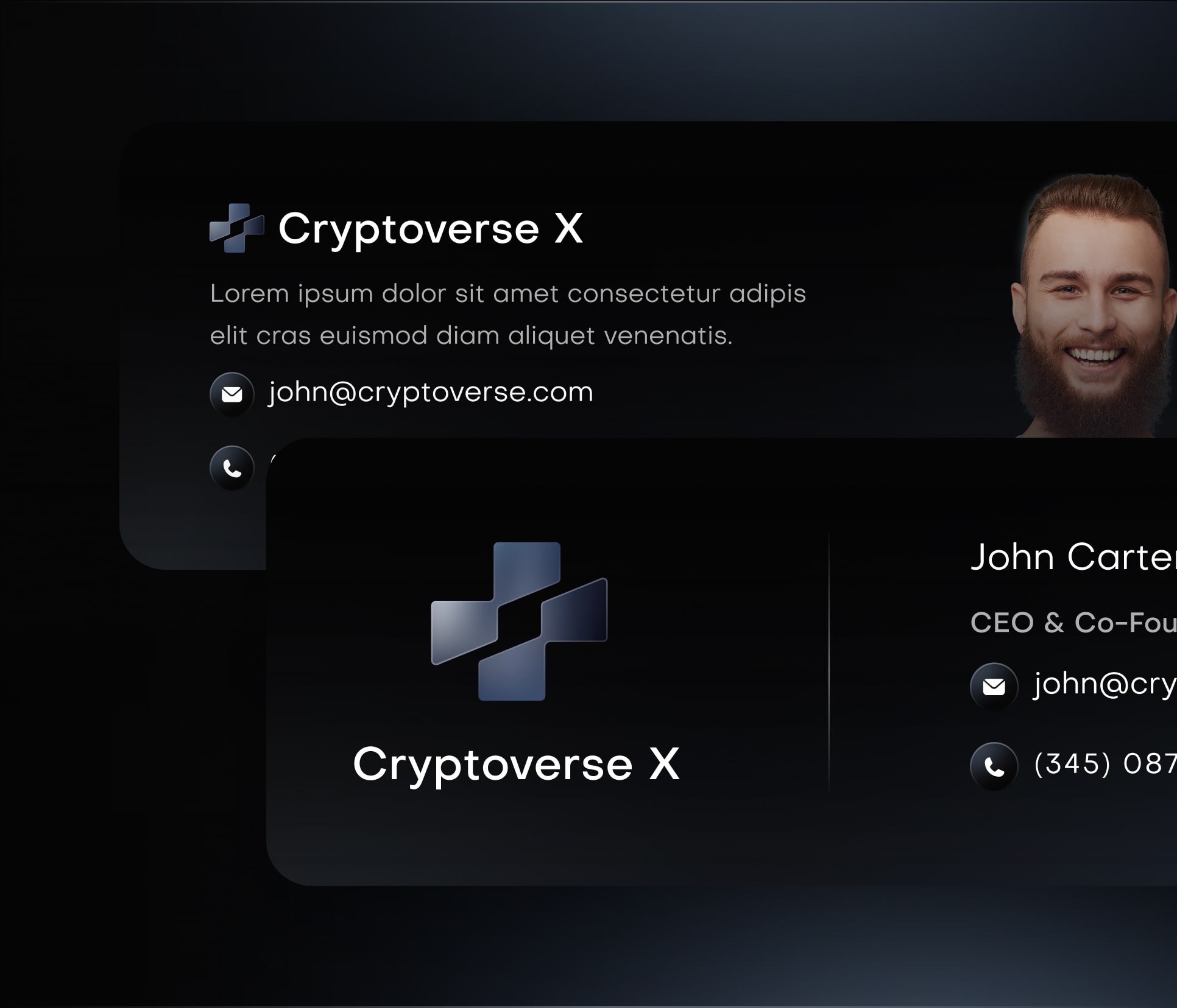 Cryptoverse X - Email Signature - Crypto Webflow Template